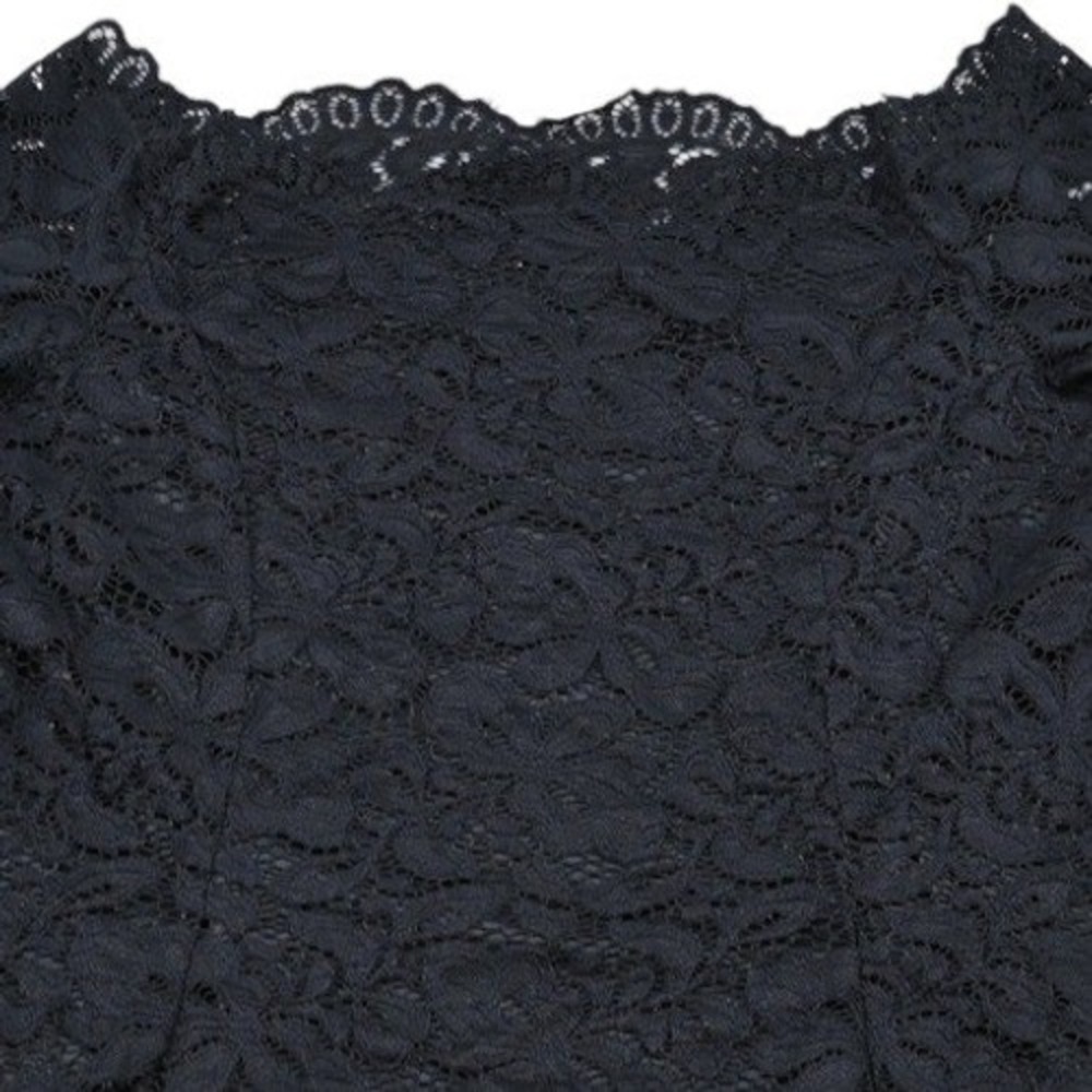 iClosam Black Lace Top XL Off The Shoulder Long Sleeve Peplum Blouse Whimsigoth